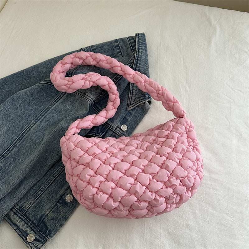 Women's Pleated Cloud Early Autumn Large Capacity Shoulder Bags