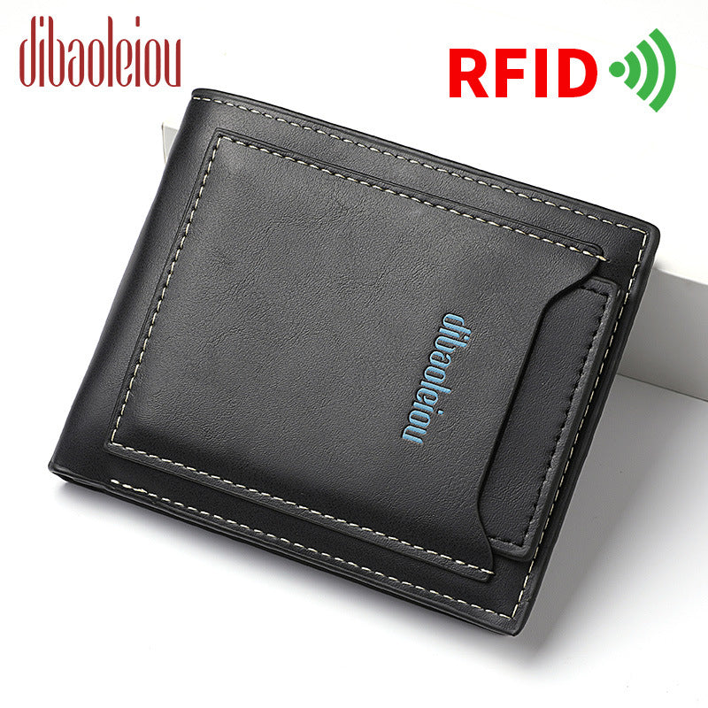 Men's Swiping Retro License Multifunctional Slot Men's Wallets