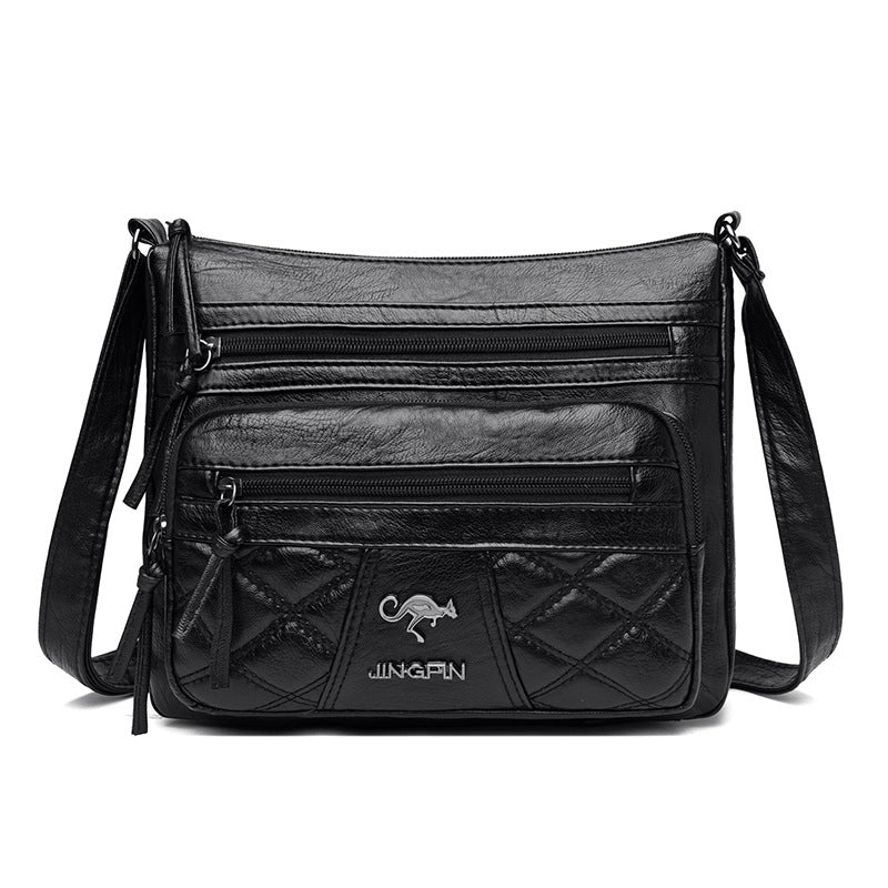 Women's Soft Leather Retro Simple Fashion Large Shoulder Bags