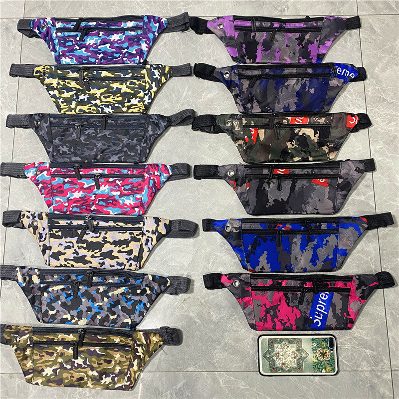 Camouflage Personal Portable Solid Color Mobile Men's Waist Packs