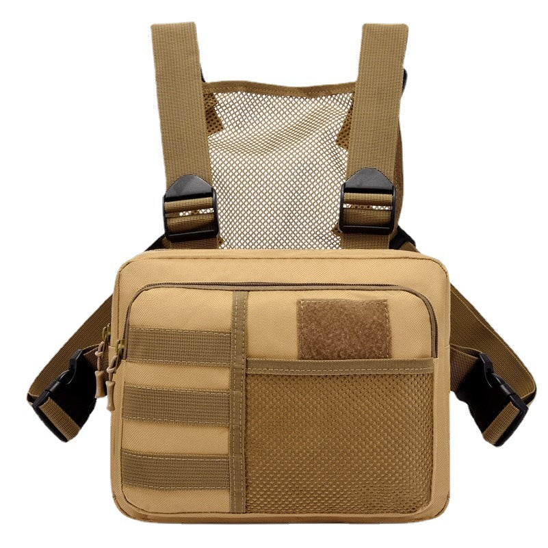 Tactics Running Vest Camouflage Function Trendy Leisure Men's Chest Bags
