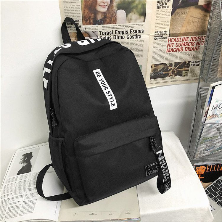 Women's & Men's & Trendy Junior High Large Capacity Korean College Oxford Backpacks
