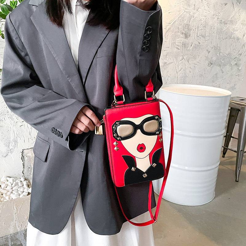 Women's Fashion Creative Spoof Fun Beauty Expression Crossbody Bags