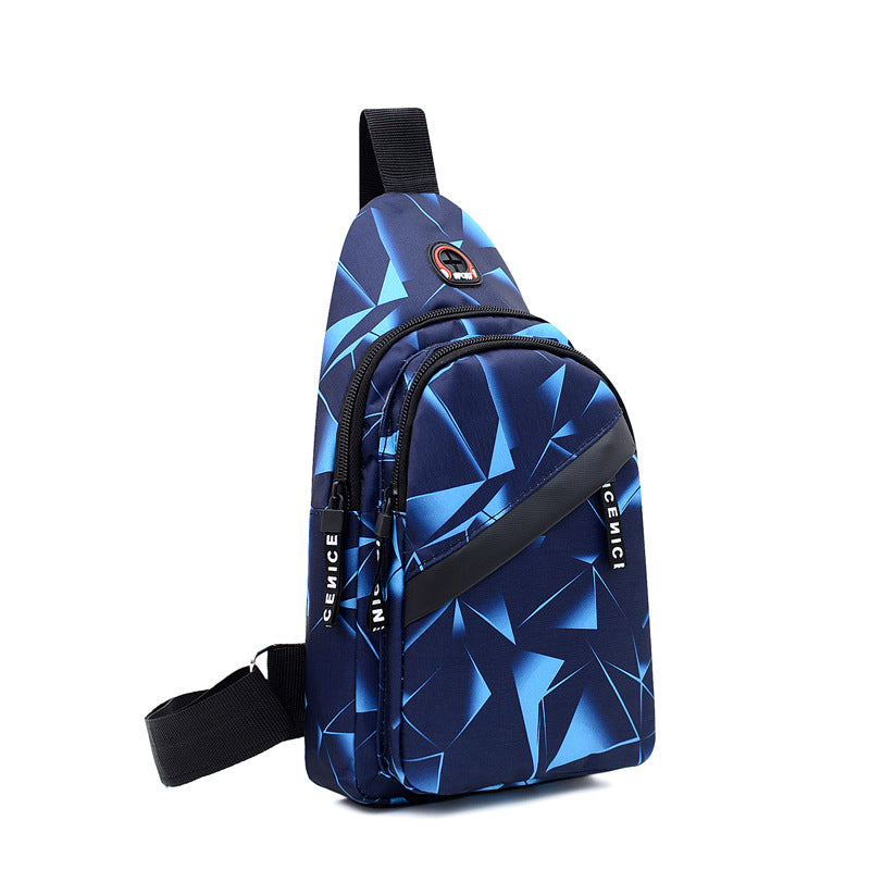 Men's Creative Earphone Outing Leisure Business Men's Chest Bags