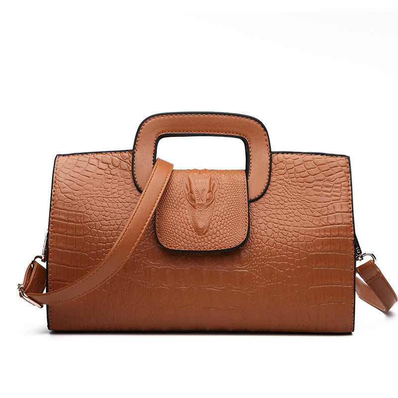 Women's Alligator Print Fashion Crocodile Pattern Retro Crossbody Bags