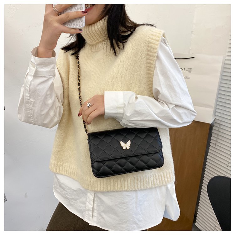 Women's Western Style Butterfly Chain Korean Fashion Shoulder Bags