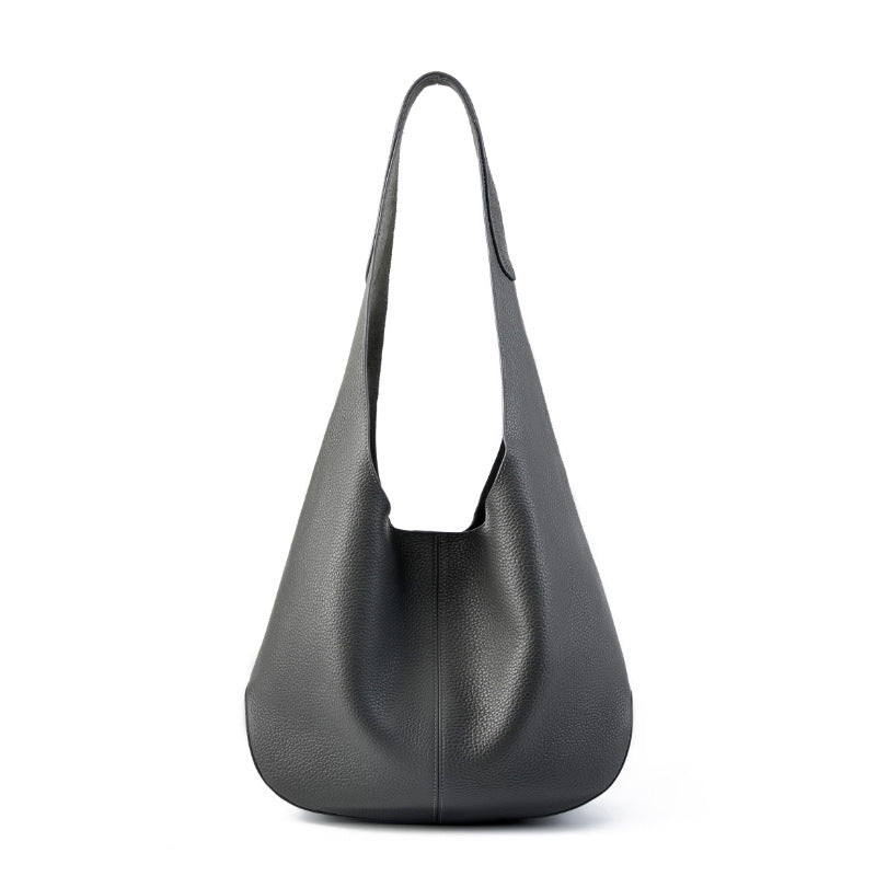 Women's Capacity Top Layer Leather High-grade Underarm Shoulder Bags