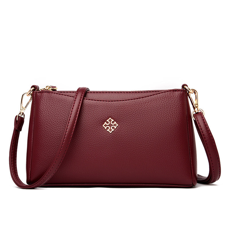 Women's Korean Fashion Mom Soft Leather Shoulder Bags