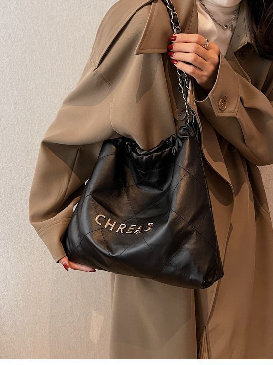 Women's Autumn Fashion Rhombus Chain Korean Embroidery Shoulder Bags