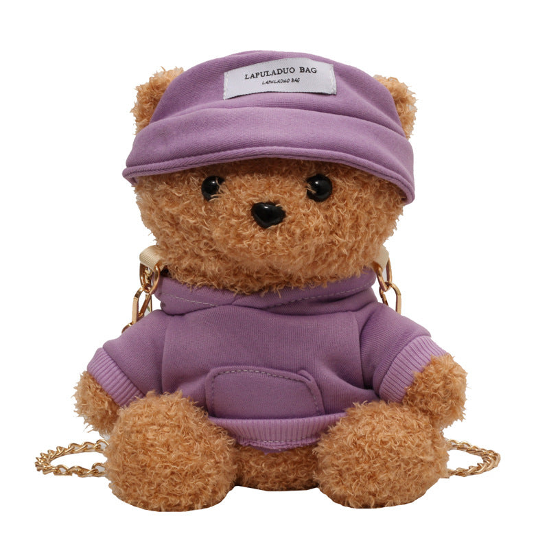Plush Dressing Bear Maiden Fresh Sweet Shoulder Bags