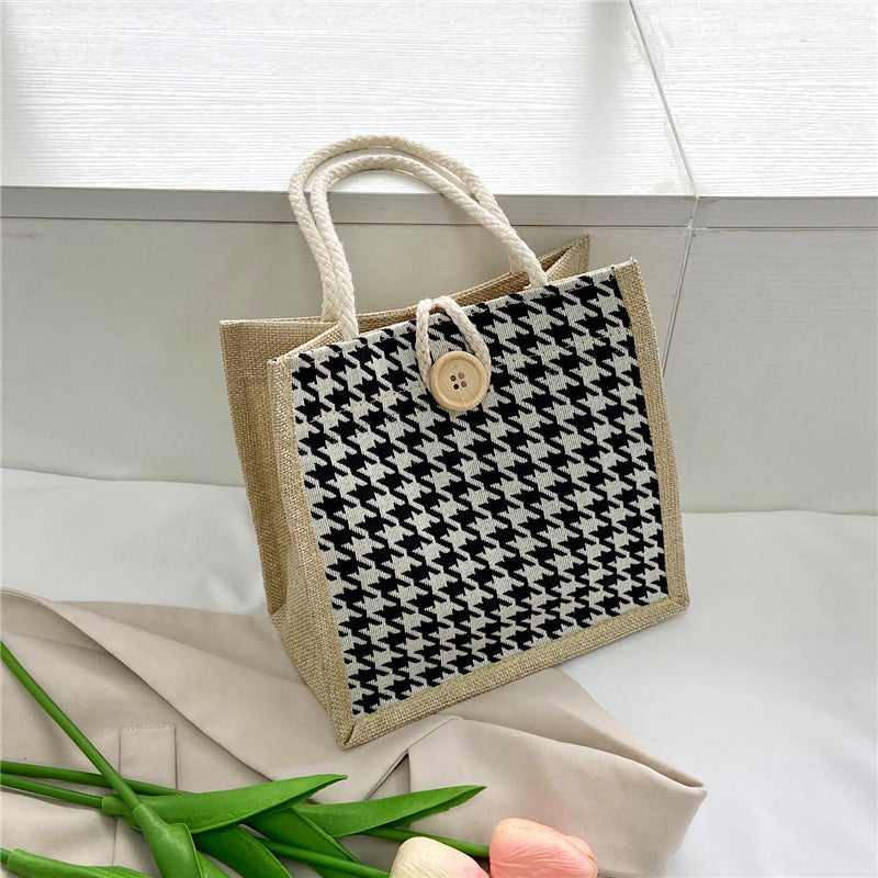 Women's Portable Cloth Lunch Box With Rice Bags