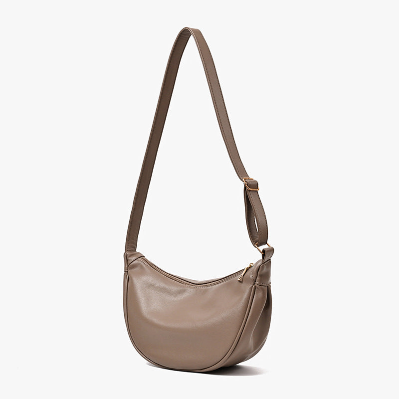 High-grade Soft Leather Dumpling Schoolgirl Minority Crossbody Bags