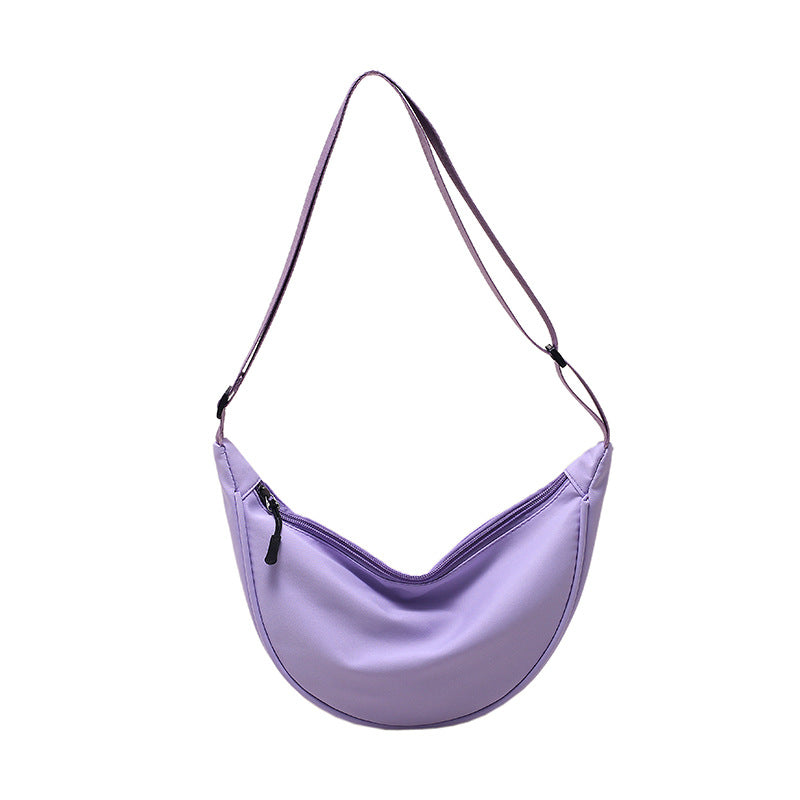 Women's Nylon Trendy Dumpling Lightweight Style Crossbody Bags