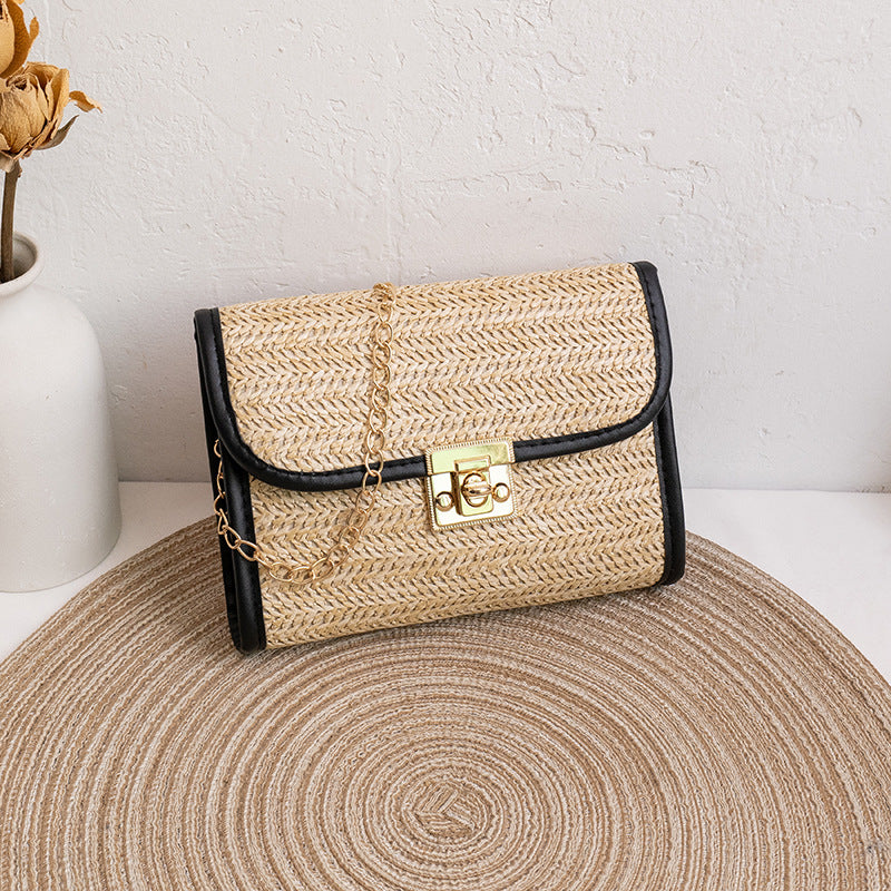 Comfortable Women's Straw Trendy Pouches Woven Crossbody Bags