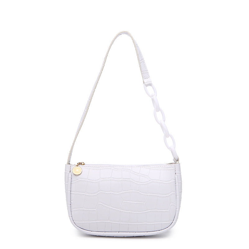 Women's Versatile Underarm Crocodile Pattern Fashion Shoulder Bags