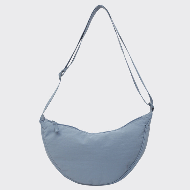 Women's Dumpling Versatile Solid Color Nylon Crossbody Bags
