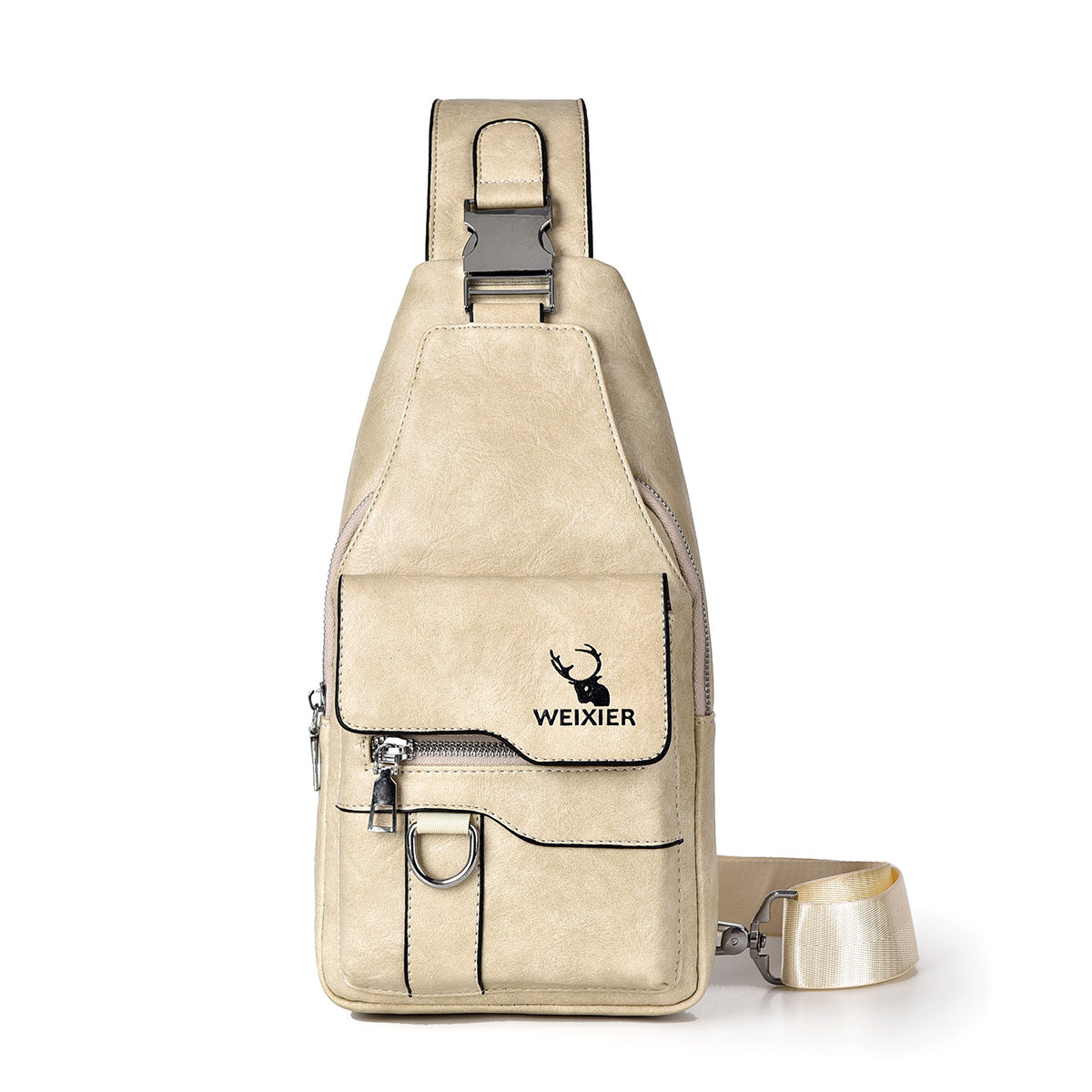 Men's Retro Easy Matching Large Capacity Waterproof Men's Chest Bags