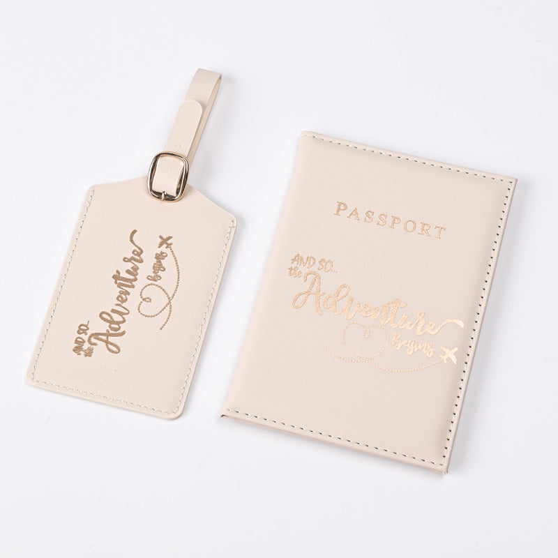 Brave Adventure Bronzing Passport Cover Ticket Luggage