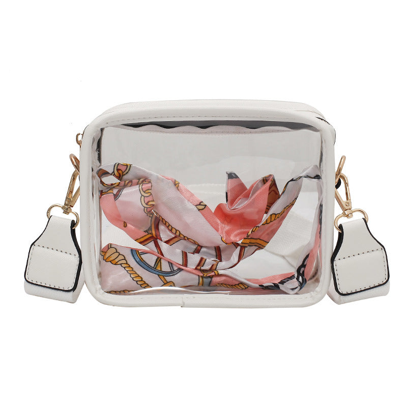 Classic Women's Transparent Wide Strap Fashion Shoulder Bags