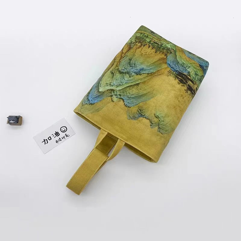 Chinese Style Pavilion Picture Adjustable Niche Retro Handbags