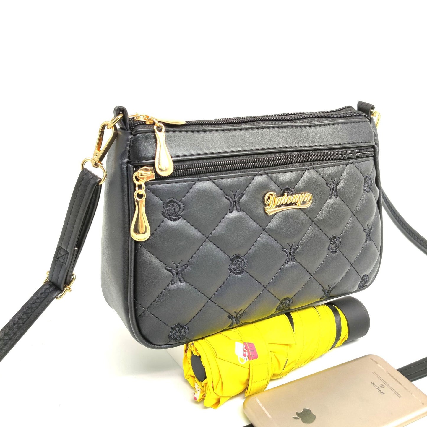 Women's Double Layer Embroidered Fashion Mom Shoulder Bags