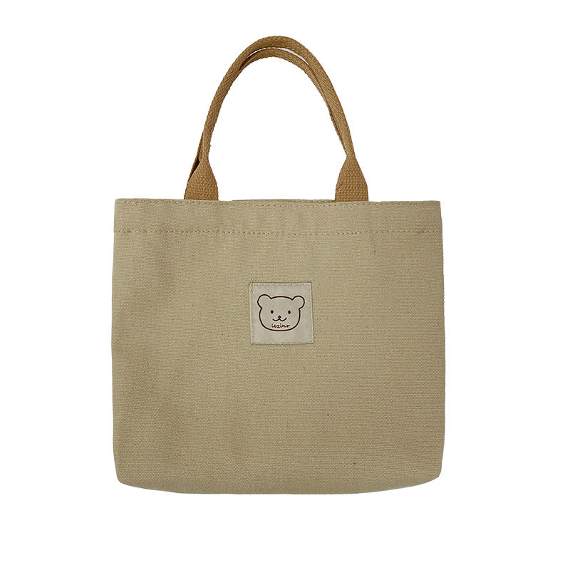 Canvas Large Capacity Commuter Lunch Simple Handbags