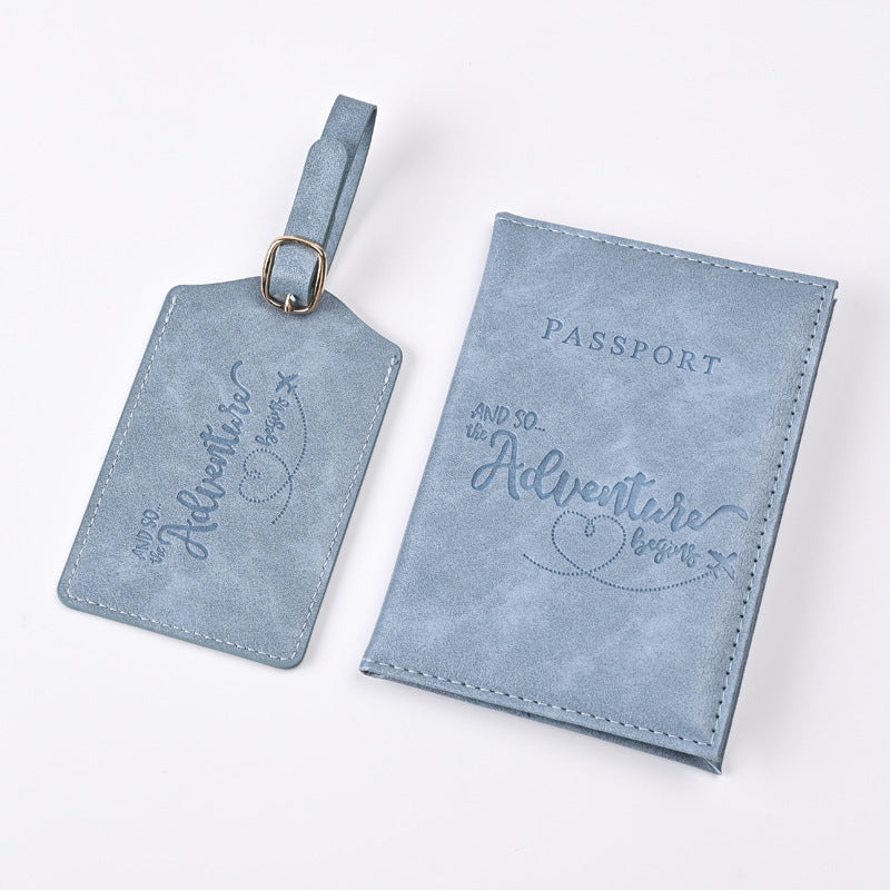 Brave Adventure Passport Cover Tag Ticket Card Holder
