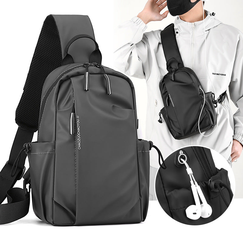 Women's & Men's & Personality Derm Fashion Leisure Design Men's Chest Bags