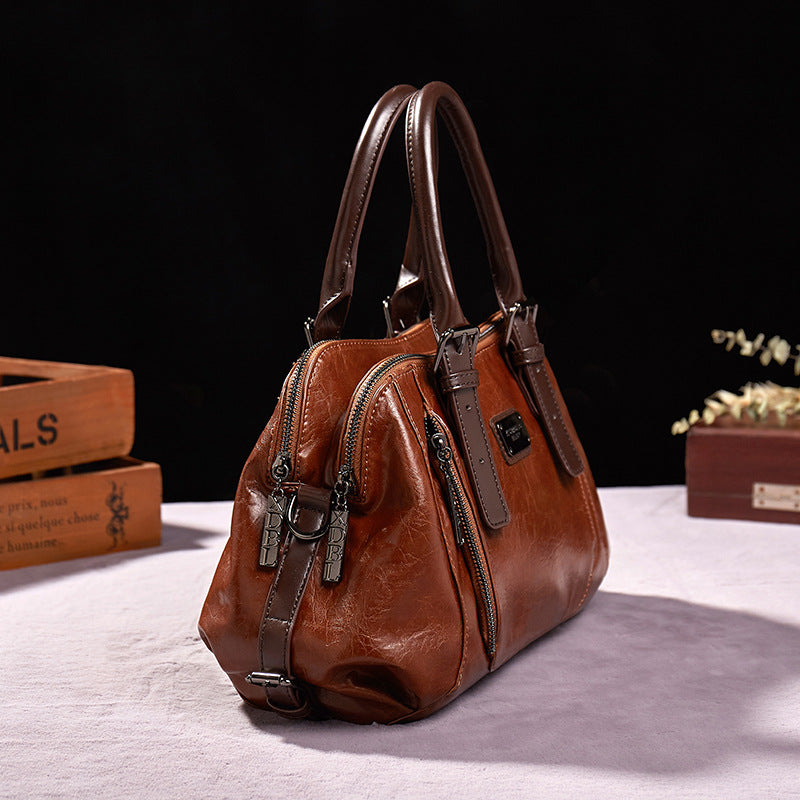 Women's Retro Fashion Portable Adjustable Large Capacity Bags