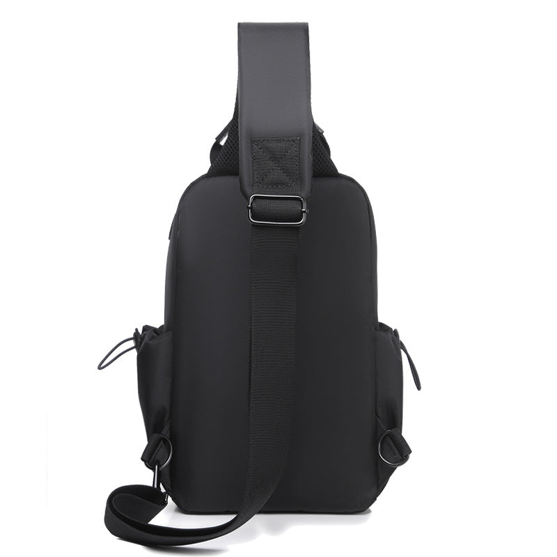 Men's Commuter Gift With Earphone Hole Printable Men's Chest Bags