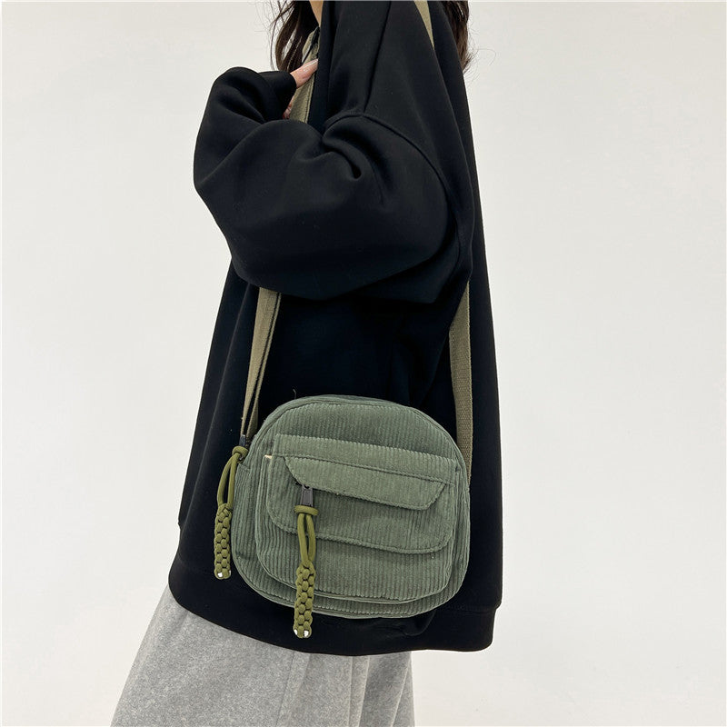 Spring Fashion Solid Color Camp Cloth Crossbody Bags