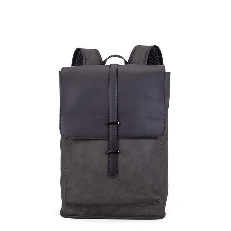 Men's Korean Large Capacity Trendy Crazy Horse Backpacks