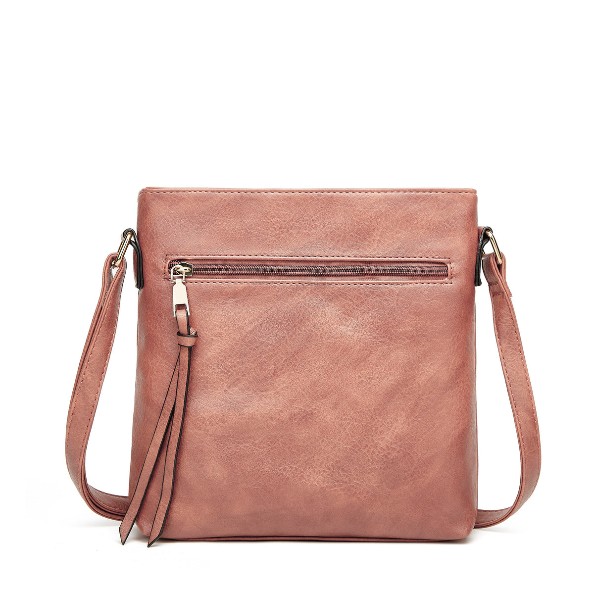 Women's Autumn Retro Style Tassel Double Zipper Bags