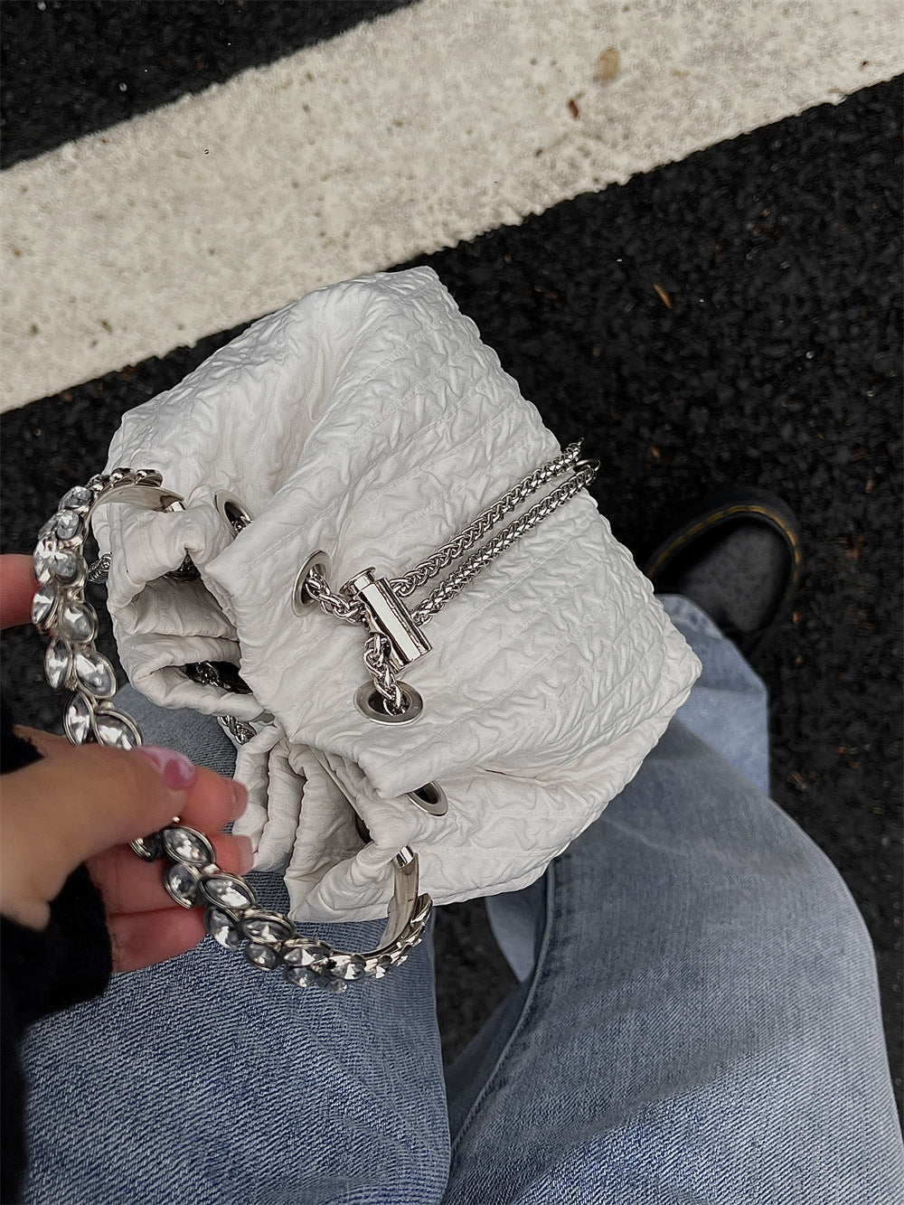 Summer Fashion Bowknot Portable Korean Style Bucket Bags