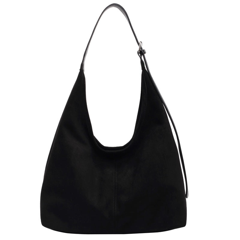 Women's Large Capacity Suede Bread For Popular Shoulder Bags