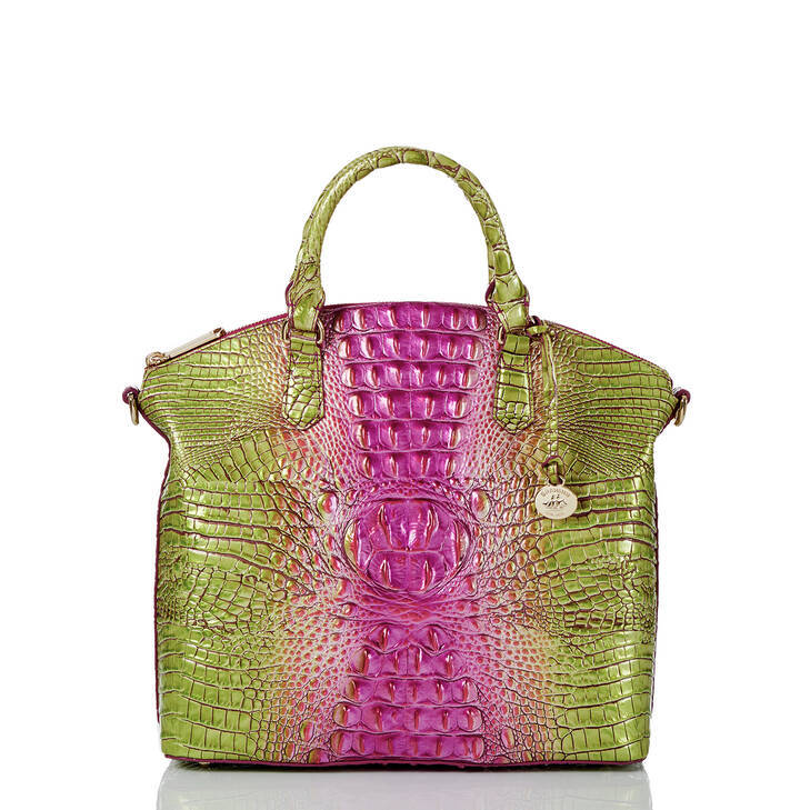 Women's Portable Retro Crocodile Pattern Brahmin Crossbody Bags