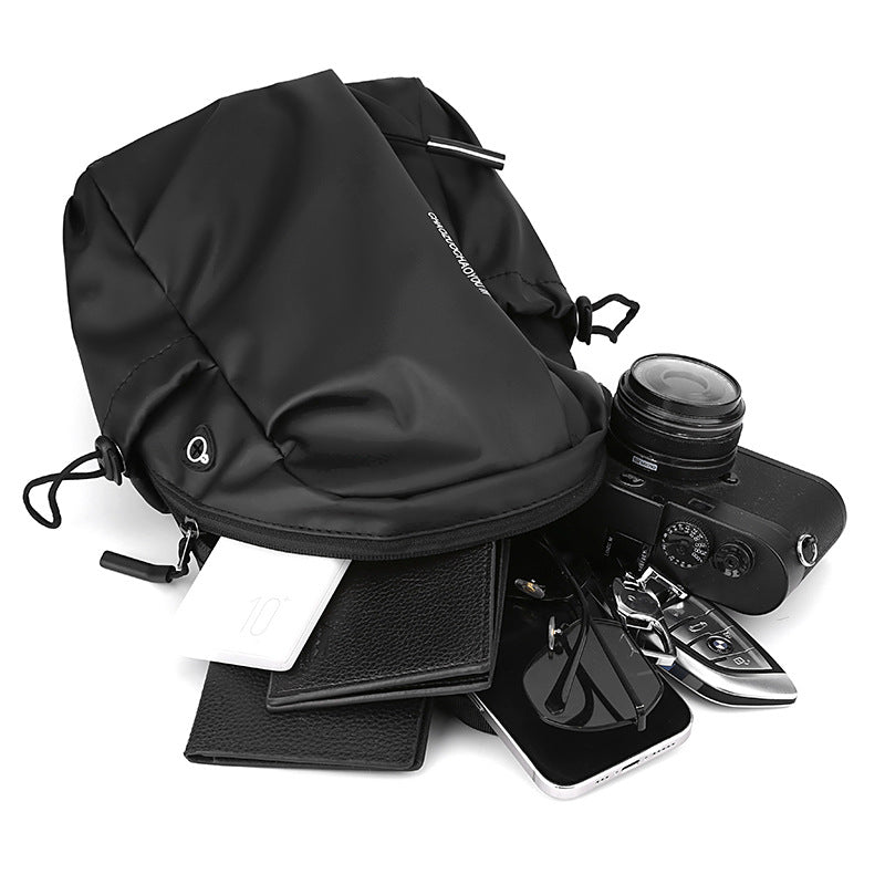 Women's & Men's & Personality Derm Fashion Leisure Design Men's Chest Bags