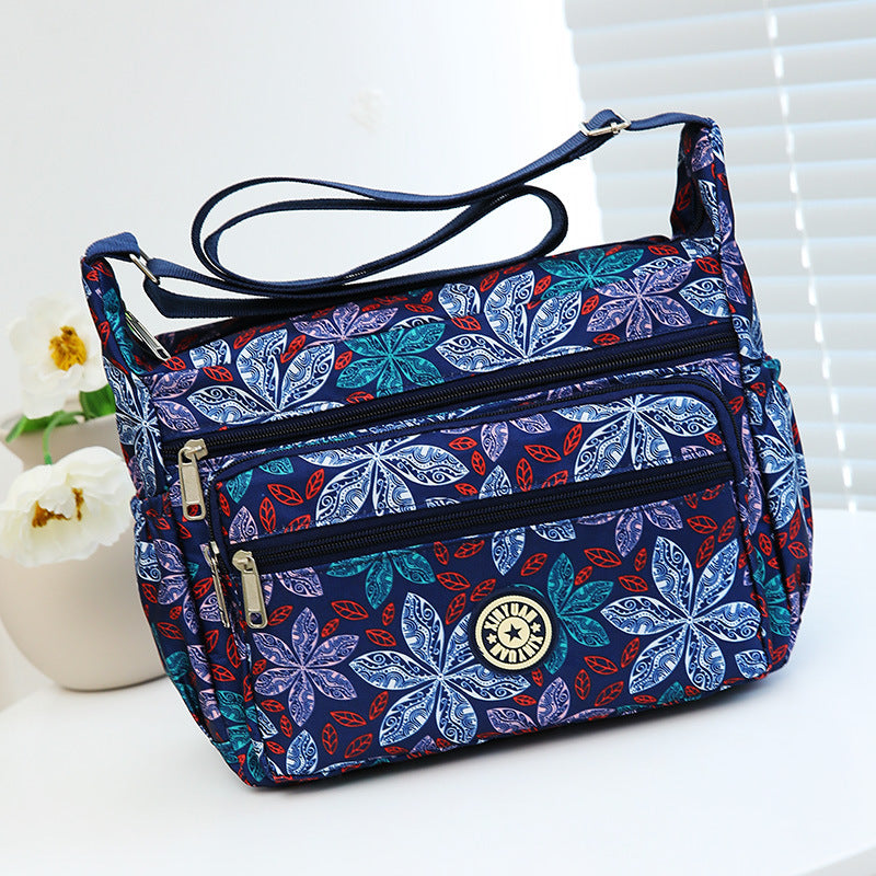 Women's Large Capacity Flower Cloth Oxford Canvas Shoulder Bags