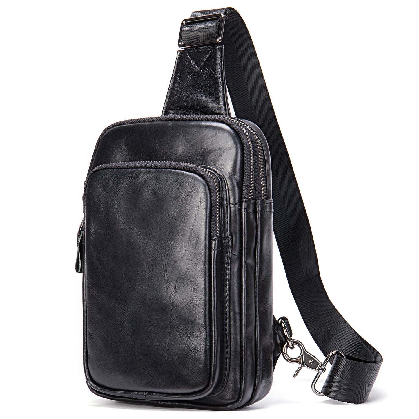 Men's Fashion Leather First Layer Cowhide Business Bags