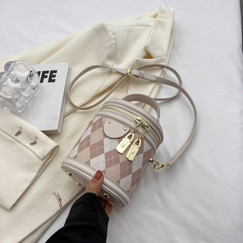 Women's High-grade Niche Diamond Portable Fashion Shoulder Bags