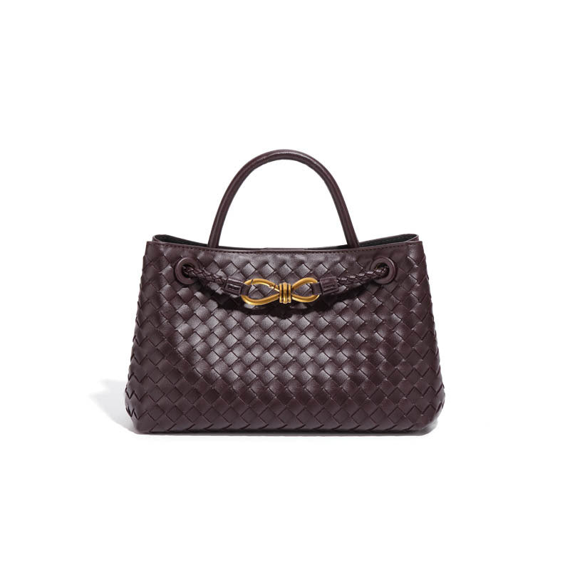Women's Fashion Horizontal Hand-woven Large Capacity Commuter Bags