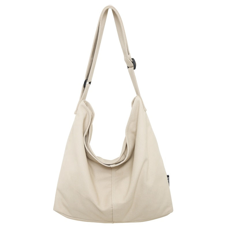 Women's Canvas White Cotton Cloth Fashionable Large Crossbody Bags