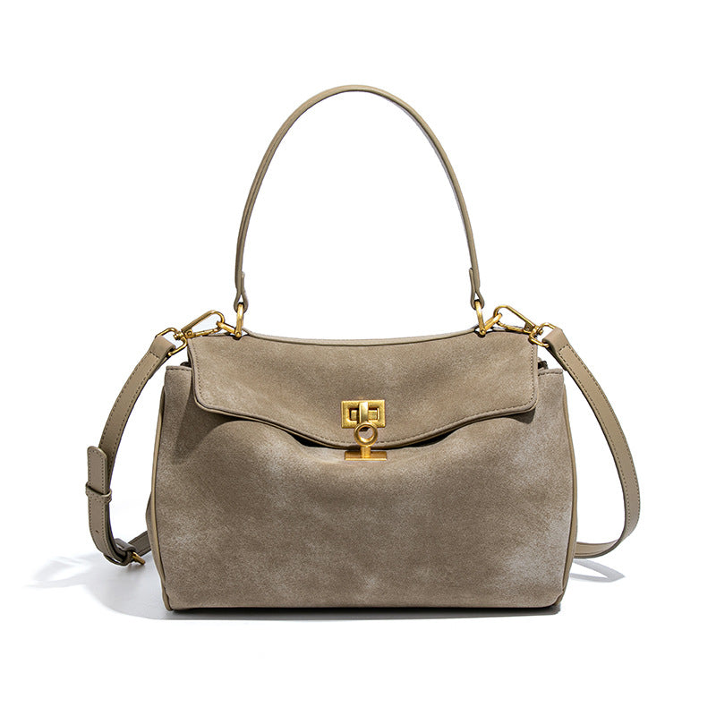 Women's Deerskin Large Capacity Portable Underarm High Bags
