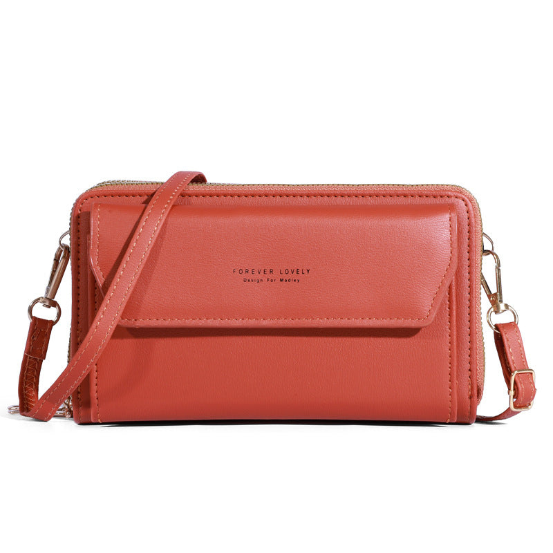 Women's Korean Large Capacity Mobile Long Clutch Phone Bags