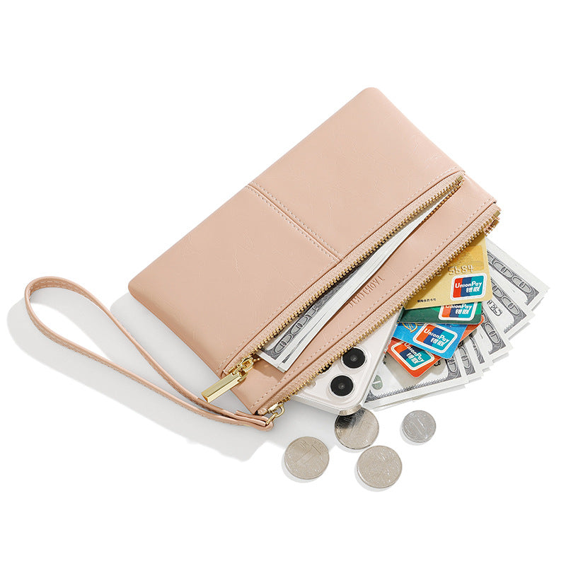 Women's Niche Large Capacity Long Stylish Portable Ladies Wallets