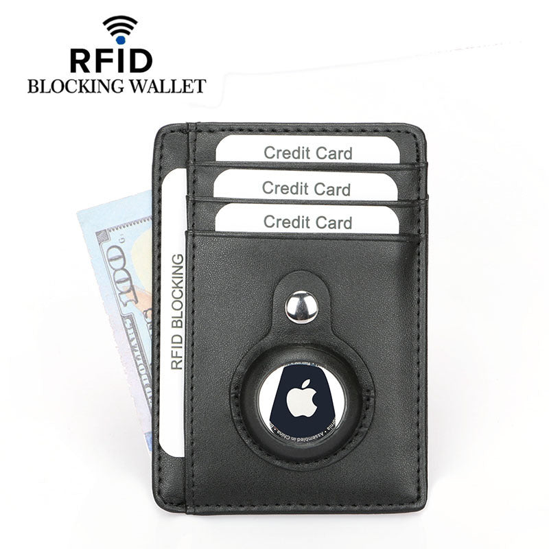 Women's Tracker Male Cowhide Carbon Fiber Pattern Card Holder