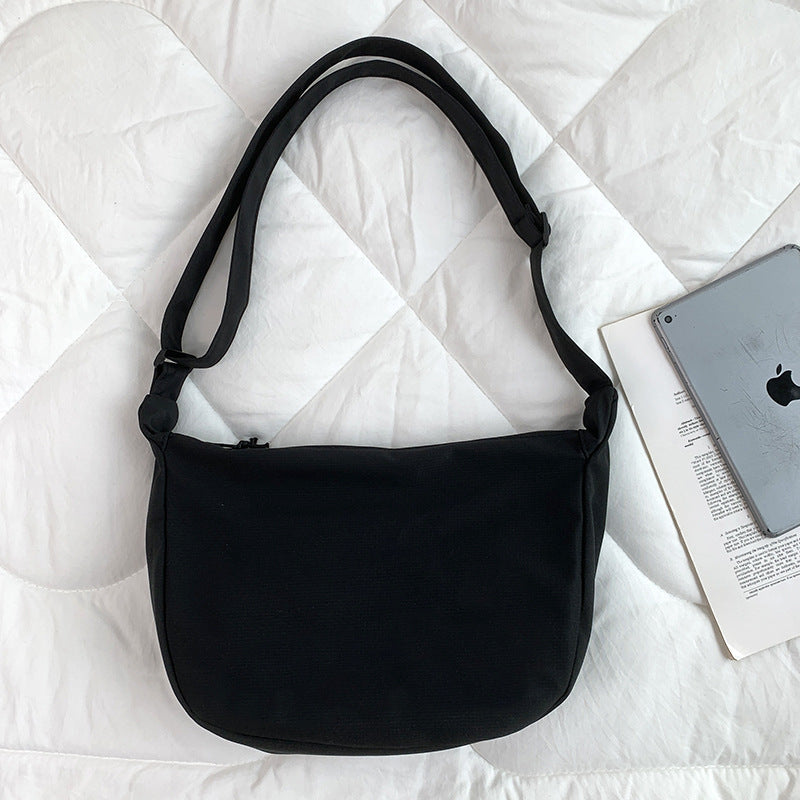 Style Versatile Simple Waffle Artistic Solid Crossbody Bags