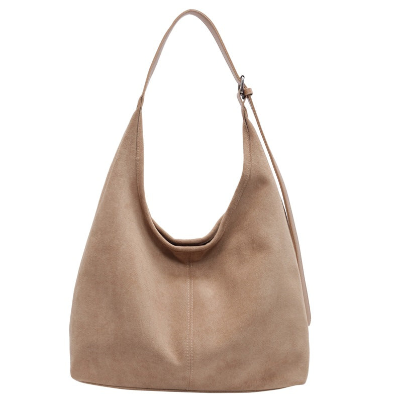 Women's Large Capacity Suede Bread For Popular Shoulder Bags