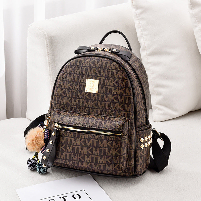 Letter Fashion Large Capacity Simple Popular Backpacks