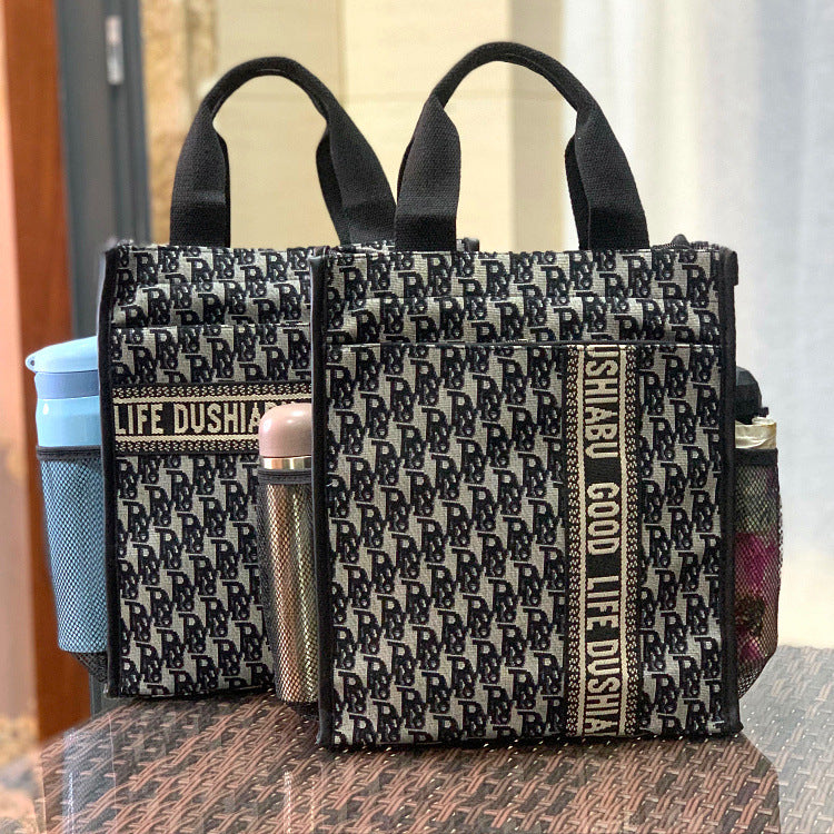 Style Thickened Lunch Tray Tuition Office Document Handbags